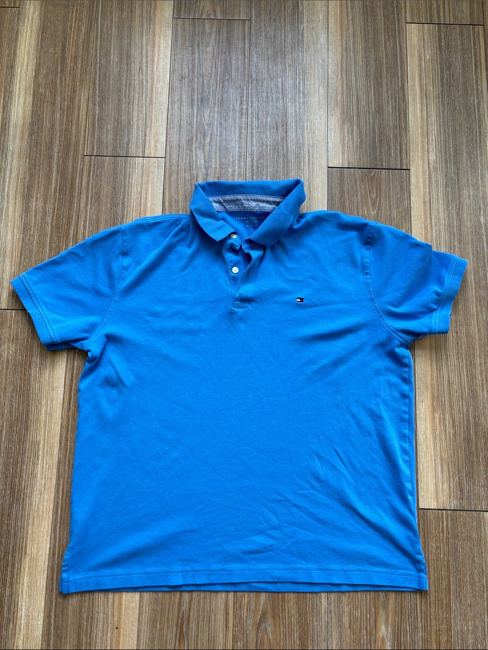 Tommy Hilfiger Men’s Bright Blue Pique Polo XL